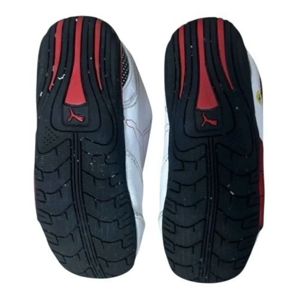Puma  Ferrari Drift Cat Toddler Sneakers Size 9 White Red Walking Shoes Low Top